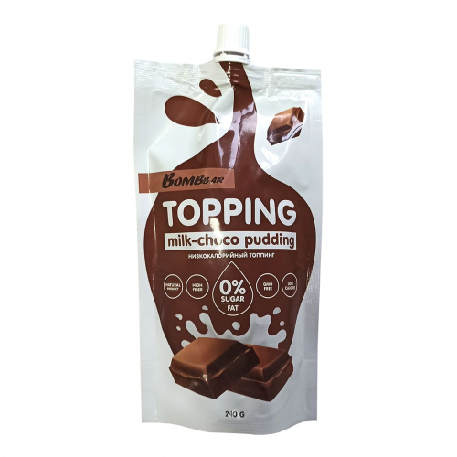 Топпинг Молочно- шоколадный пудинг 240гр (Bombbar)