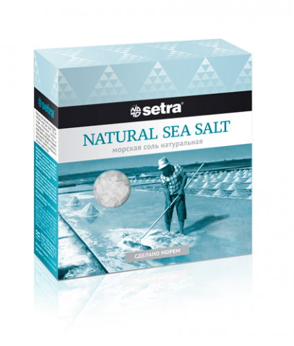 Соль морская натуральная 500гр (Setra)