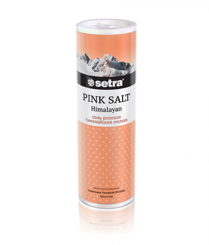 Соль розовая гималайская мелкая 250гр (Setra)