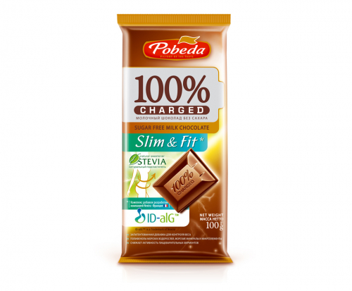 Молочный шоколад Slim 100гр (Победа)