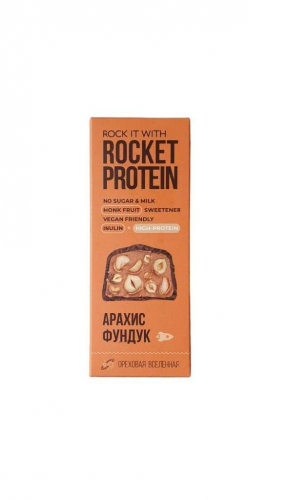 Батончик протеиновый Арахис-фундук в шоколаде 40гр (Rocket)