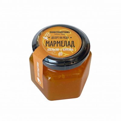 Десерт медово-мармеладный Апельсин-куркума 150гр (Добрые Традиции)