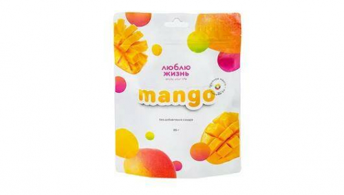 Сушенное манго 85гр (Люблю жизнь)