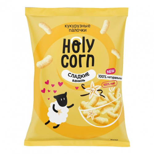 Кукурузные палочки Сладкие 50гр (Holy Corn)