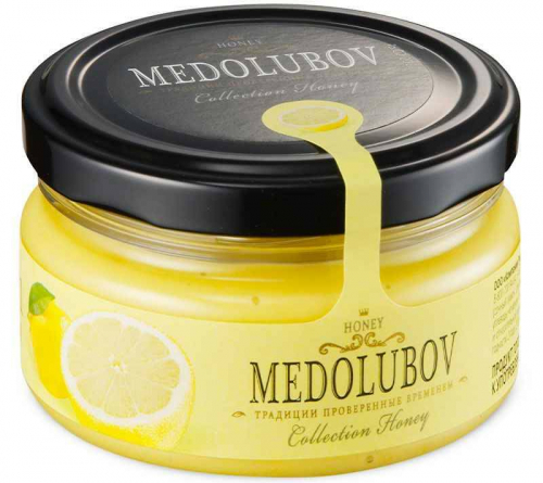 Мед-суфле лимон 100мл (Медолюбов)