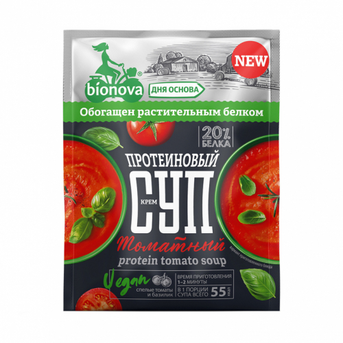 Протеиновый крем-суп томатный 20г (Bionova)