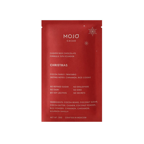 Молочный шоколад Mojo cacao 52% с корицей и кардамоном 20гр (Mojo)